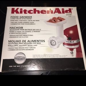 KitchenAid Mixer Food Grinder Attachment NEW!!